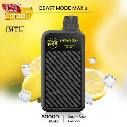 Super Sour Lemon - Beast Mode Max 2 - 50000puffs