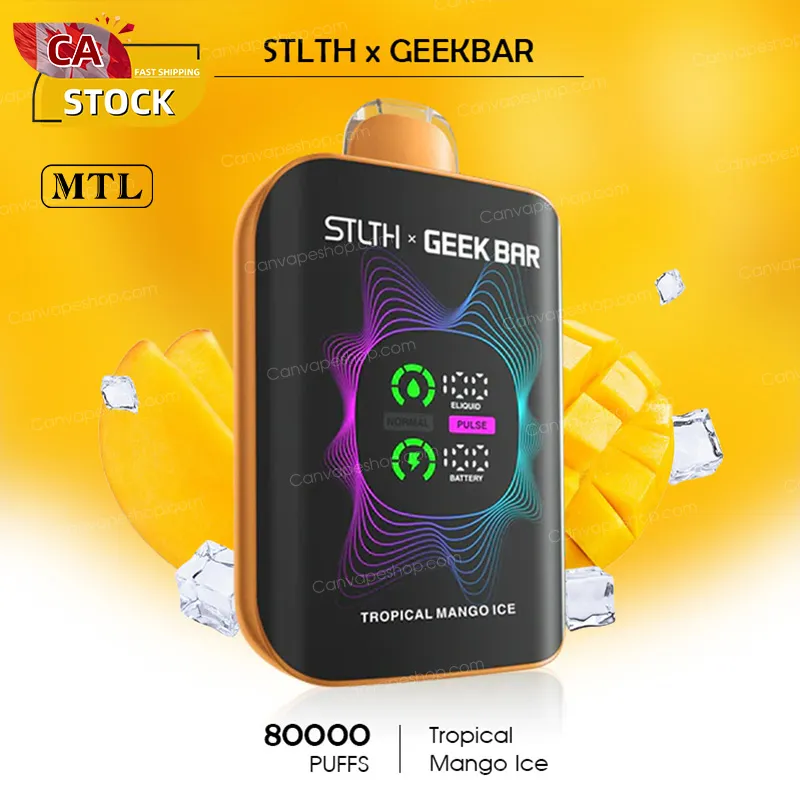 Tropical Mango Ice - STLTH x GEEKBAR - 80000puffs-canvapeshop-Tropical Mango Ice - STLTH x GEEKBAR - 80000puffs