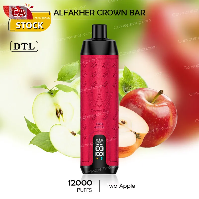 Two Apple - AL FAKHER CROWN BAR - 12000puffs-canvapeshop-Two Apple - AL FAKHER CROWN BAR - 12000puffs
