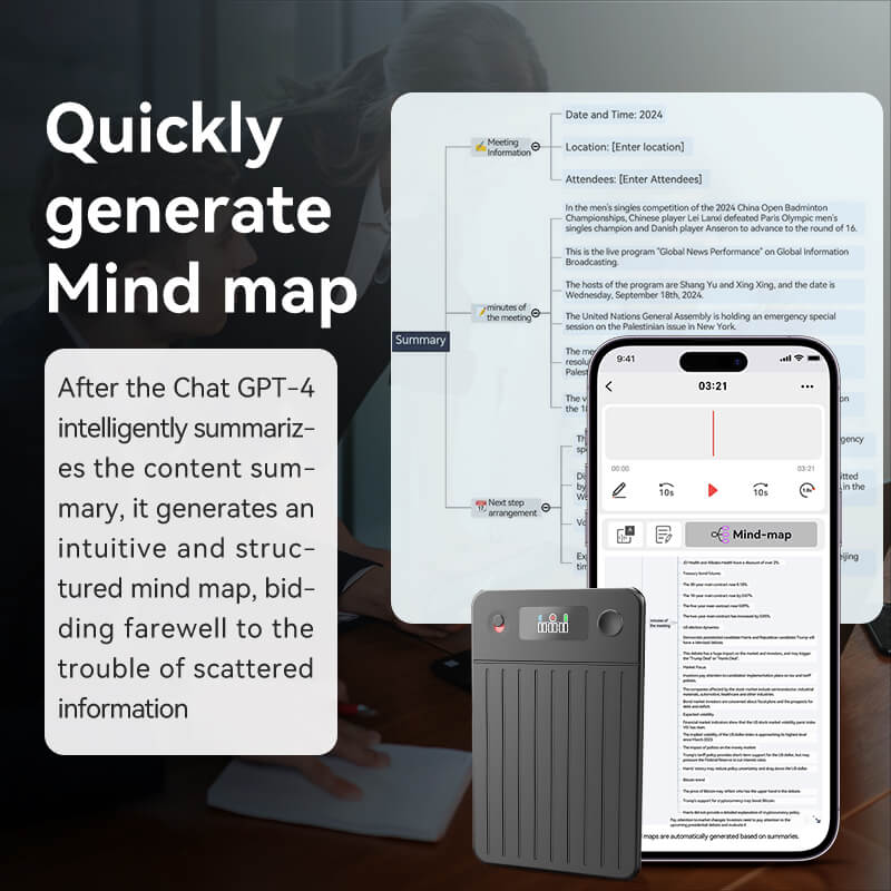 Enregistreur vocal intelligent avec intelligence artificielle
