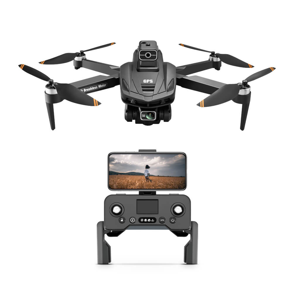 DRONE AVEC TÉLÉCOMMANDE, ÉCRAN ET GPS
