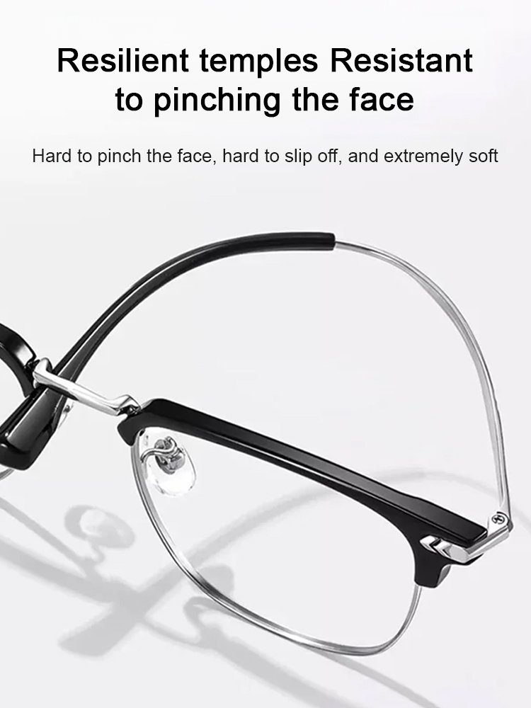Automatic zoom blue light blocking reading glasses