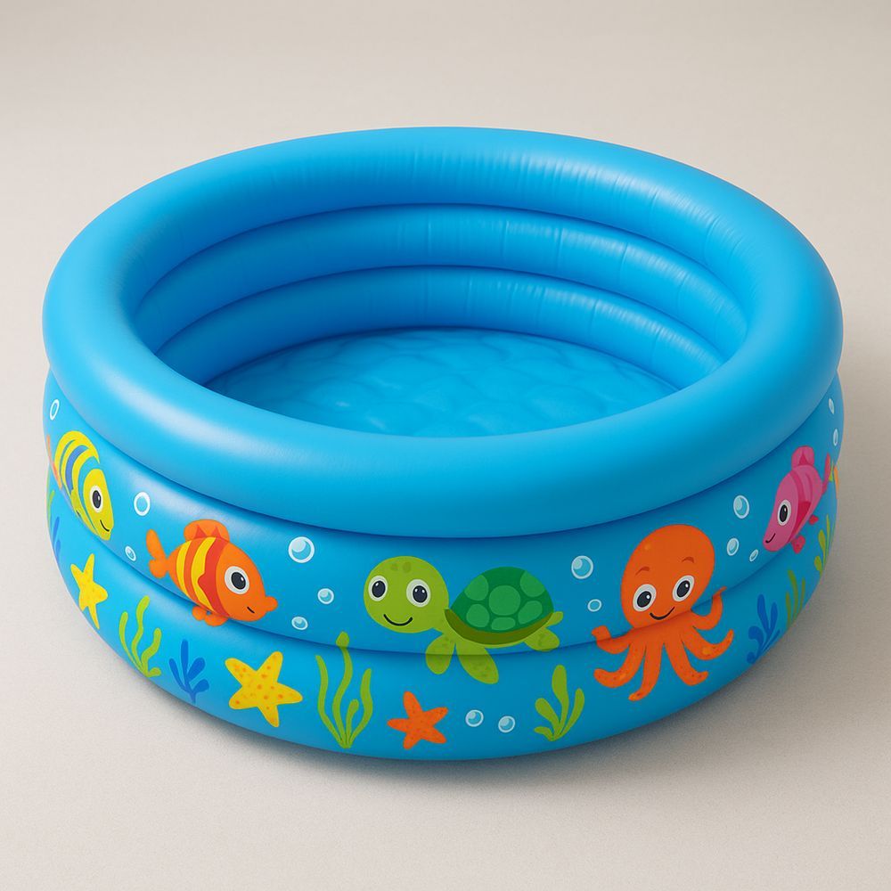 Lasten Pyöreä PVC Uima-allas Sininen 122 cm