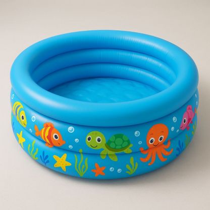 Lasten Pyöreä PVC Uima-allas Sininen 122 cm