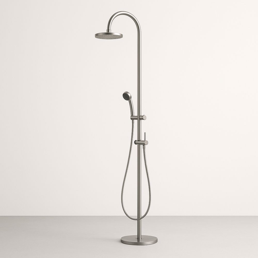 Suihkujärjestelmä Ruostumaton Teräs Hopea 220cm