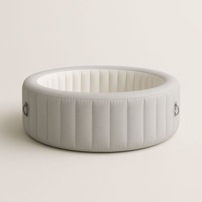 Pyöreä PVC-kylpyamme harmaa 200x70cm