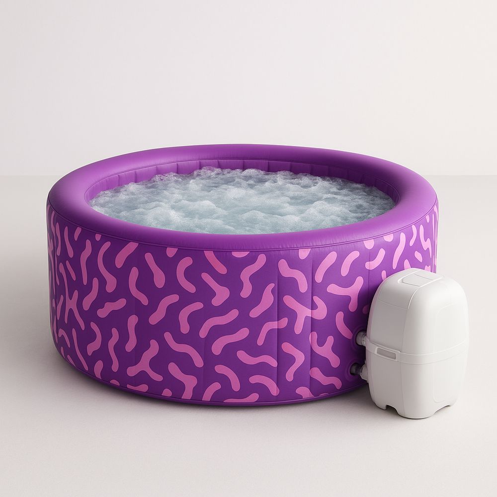 Ilmatäytteinen Poreallas PVC Violetti Ø180 cm