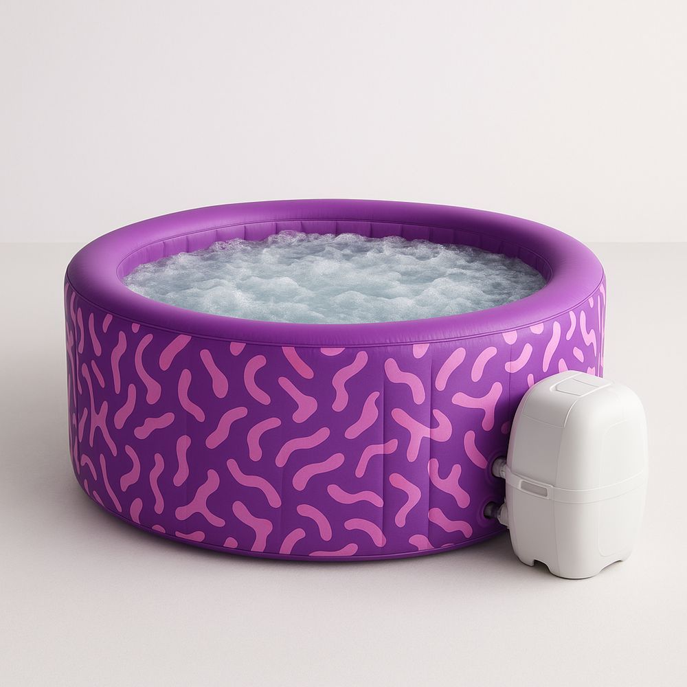 Ilmatäytteinen Poreallas PVC Violetti Ø180 cm