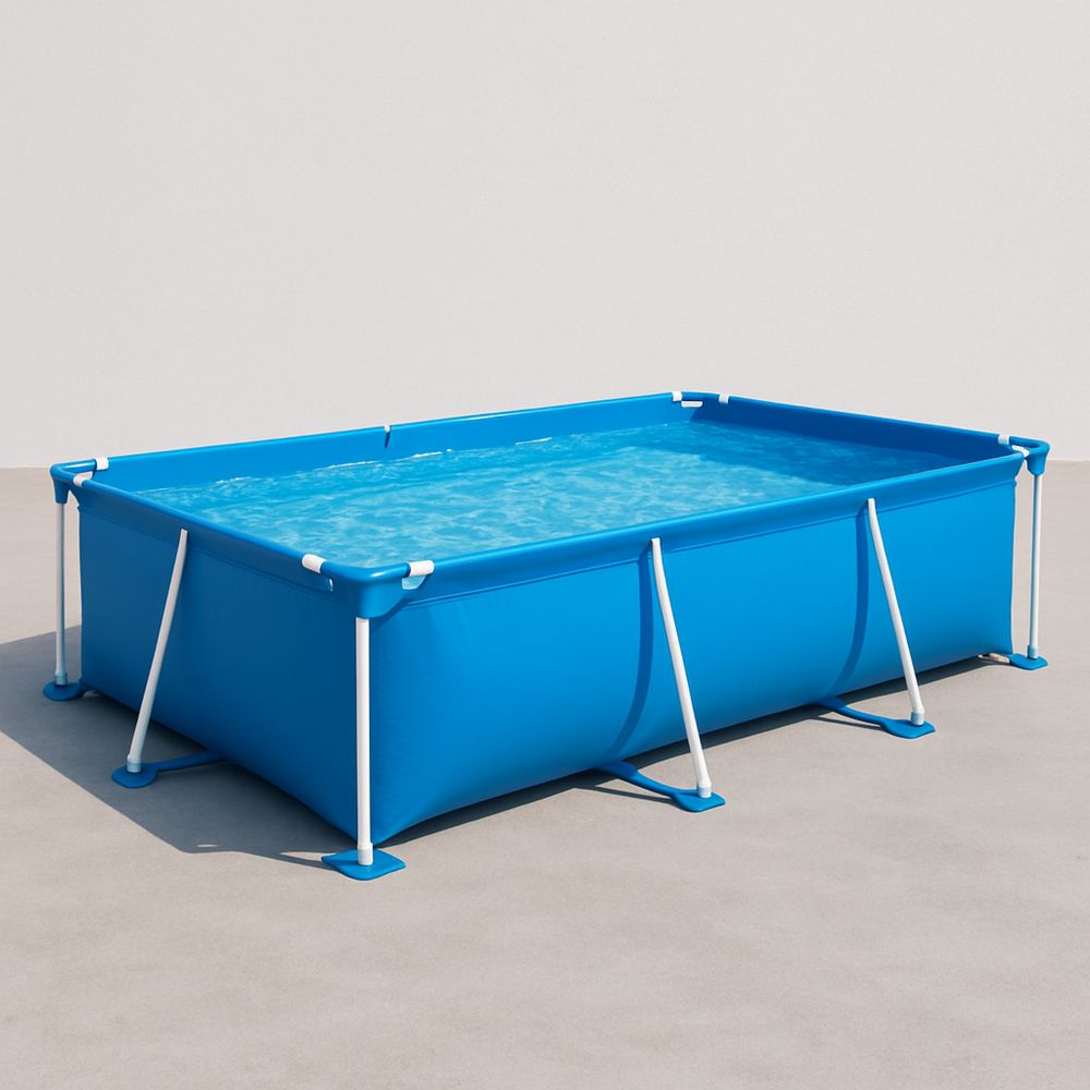 Ulkouima-allas PVC sininen 300x200x75 cm