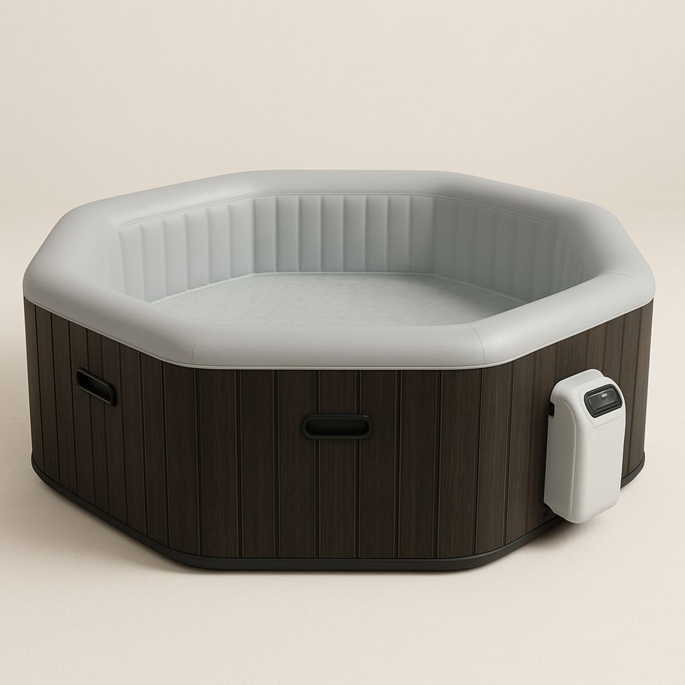 Kahdeksankulmainen PVC Poreallas Keinotekoinen Puu 180x65 cm