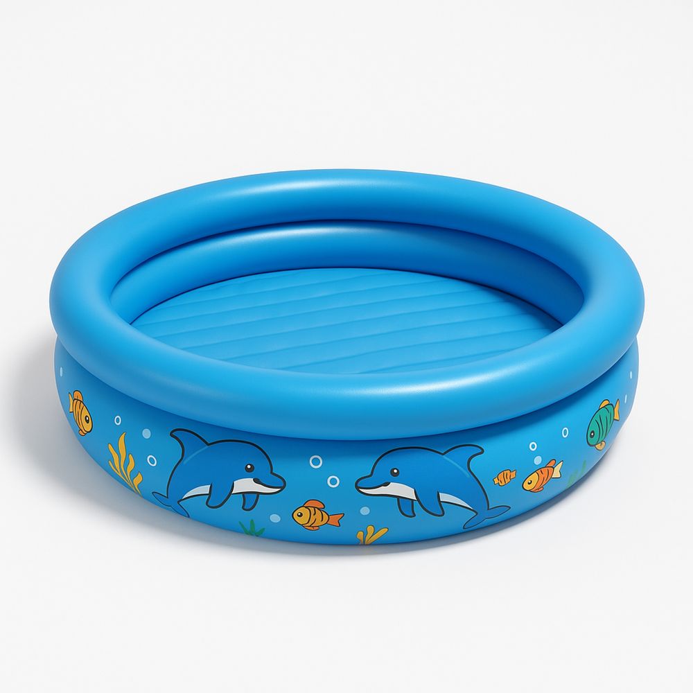 Lasten pyöreä PVC-uima-allas sininen 150 cm