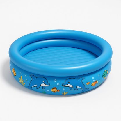 Lasten pyöreä PVC-uima-allas sininen 150 cm