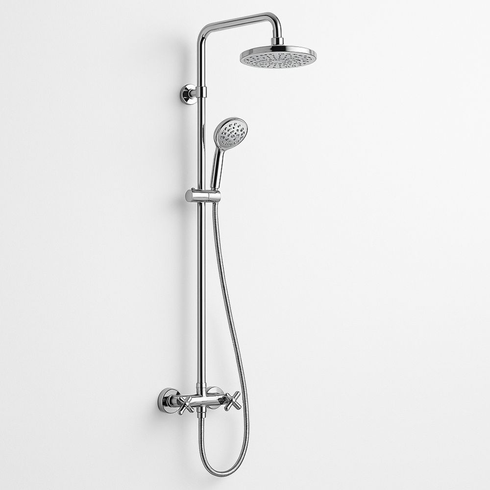 Suihkusarja kromattu teräs korkeussäädettävä