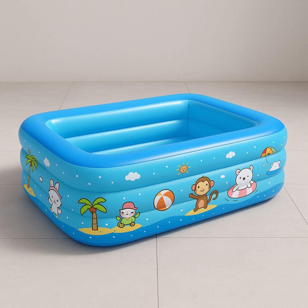 Lasten PVC-uima-allas Sininen 150x105x50 cm