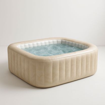 Puhallettava suorakulmainen PVC poreallas 185x185x65cm