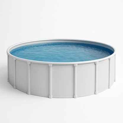 Pyöreä uima-allas galvanoitu teräs kehikko 300 cm x 100 cm