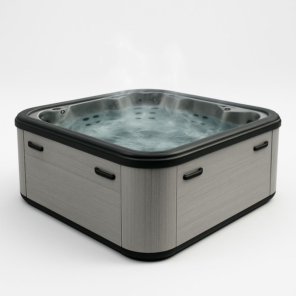 Kuituallas Neliö Komposiitti Harmaa 200x200x90 cm