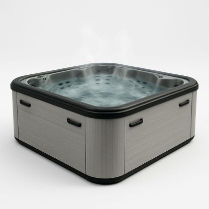 Kuituallas Neliö Komposiitti Harmaa 200x200x90 cm