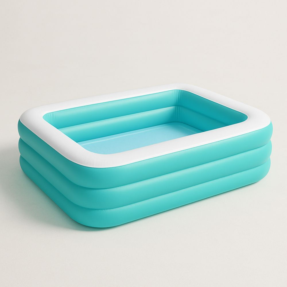 Suorakulmainen PVC Ilmatäytteinen Uima-allas Turkoosi 200cm x 150cm x 50cm