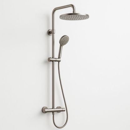 Ruostumaton teräs sadesuihkujärjestelmä säädettävällä käsisuihkulla