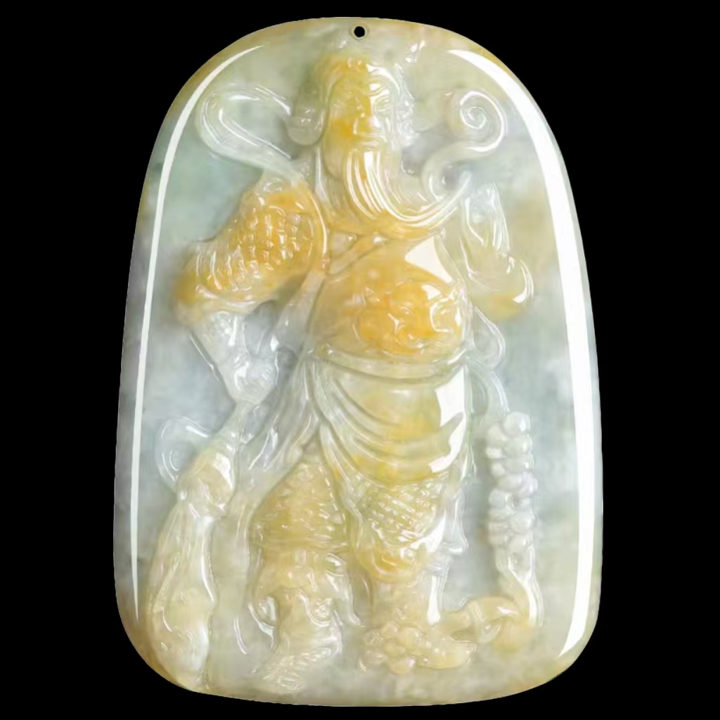 War God Guan Yu Jade Pendant