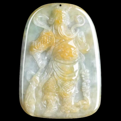 War God Guan Yu Jade Pendant