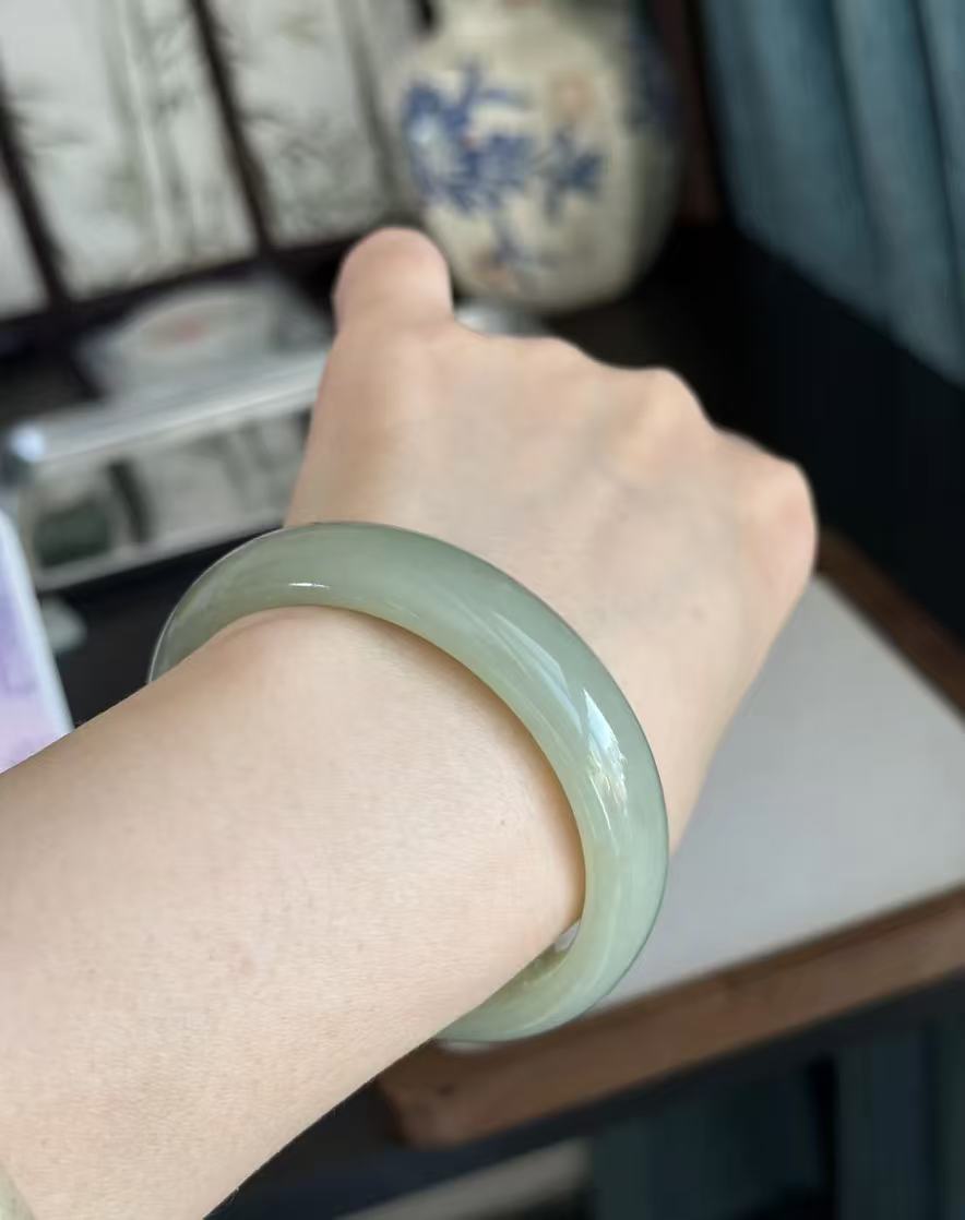 L-062 Hetian Jade, light blue-green color