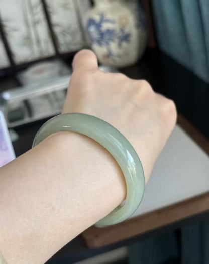 L-062 Hetian Jade, light blue-green color