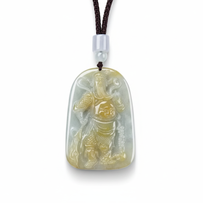 C-002 Celestial Kylin-War God Guan Yu Jade Pendant
