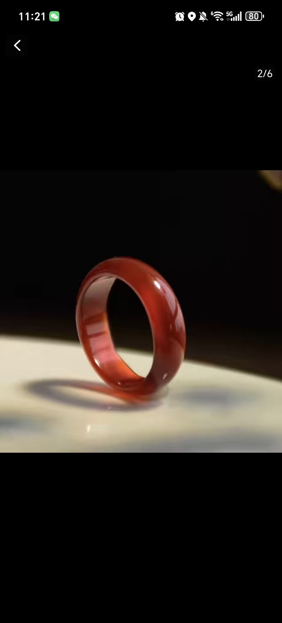 L-063Red bracelet and  red ring