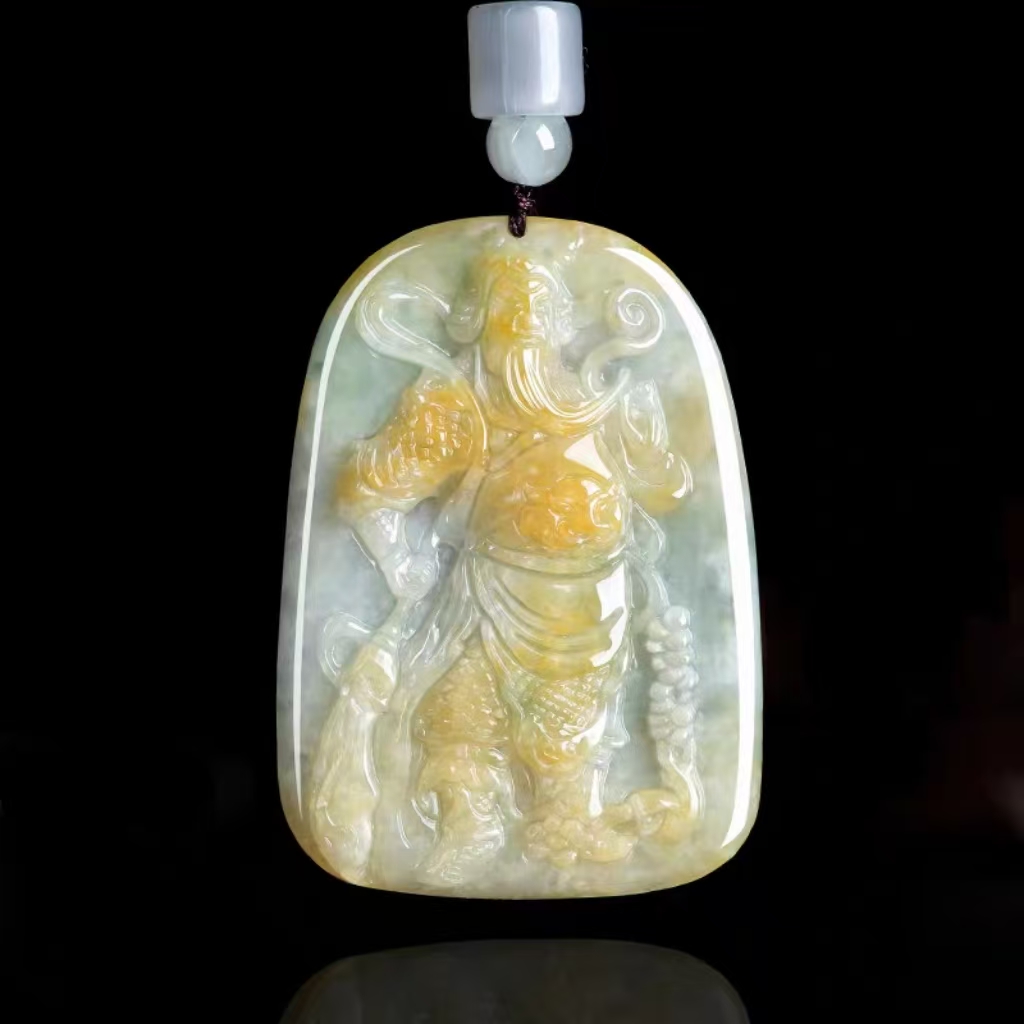 War God Guan Yu Jade Pendant