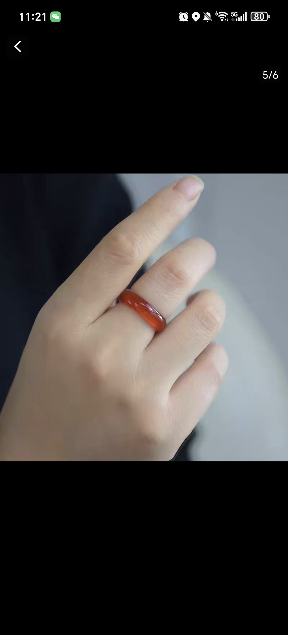 L-063Red bracelet and  red ring