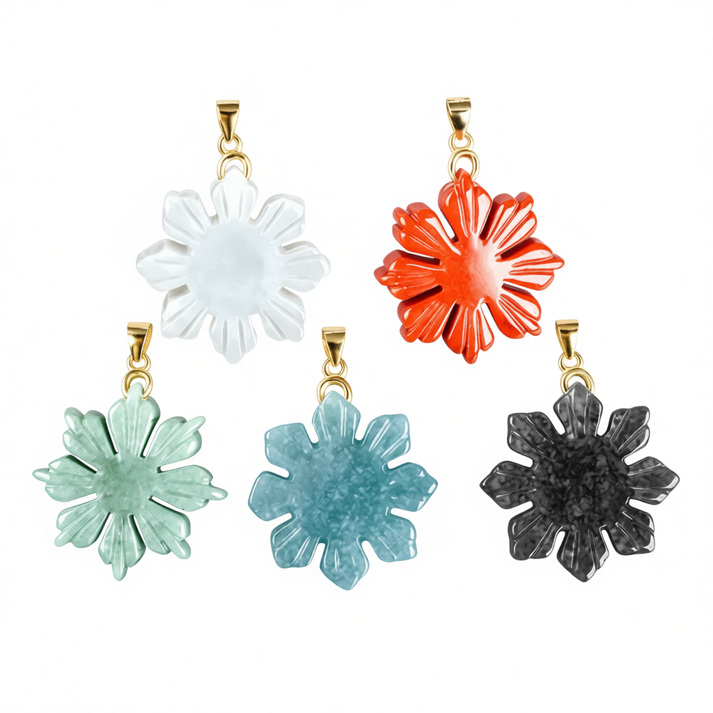 Natural Jade Sunflower Pendant S925 Silver Jade Pendant Female Jade Pendant
