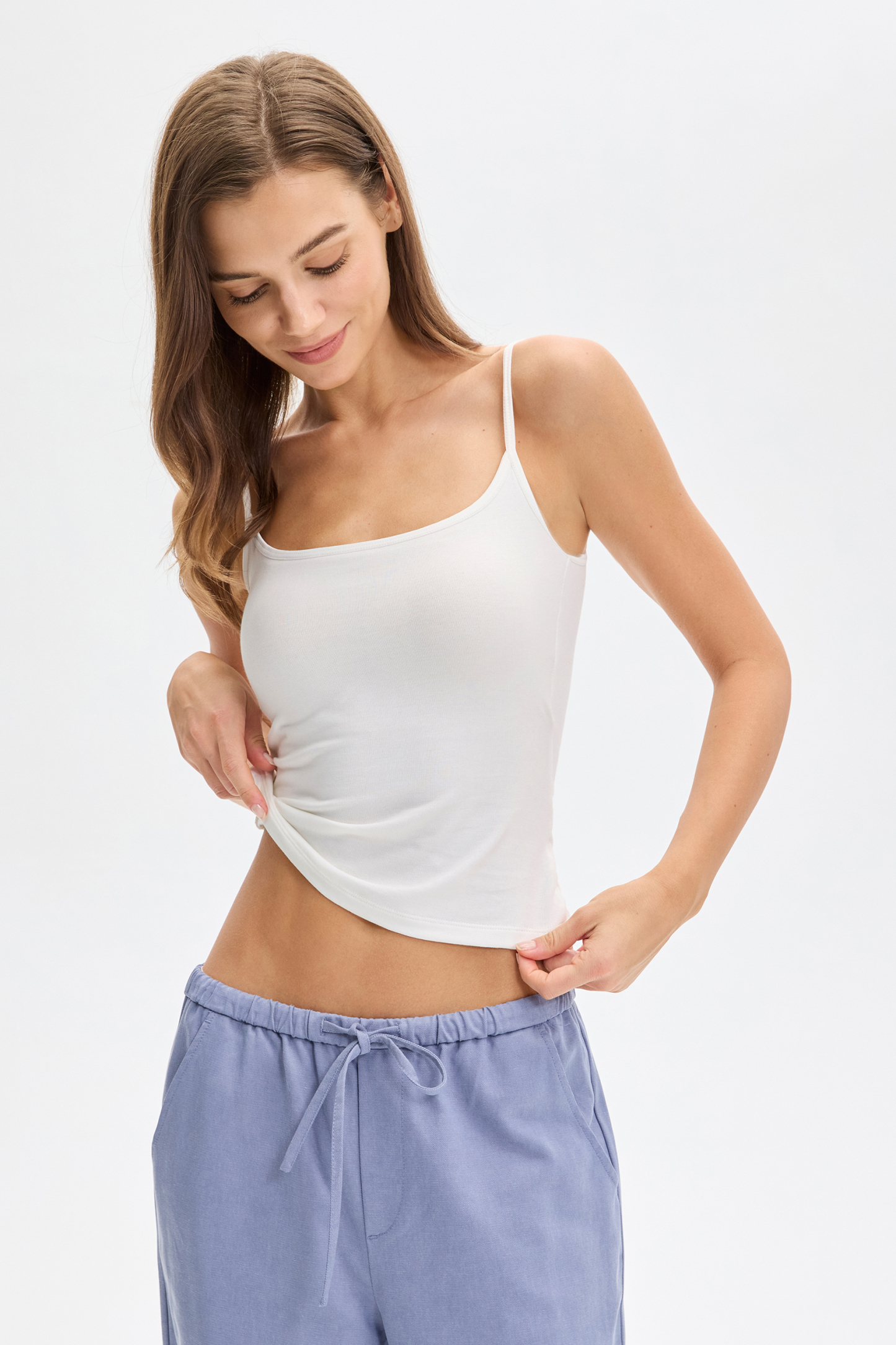 Vessira Women's Top with Supportive Bra Pads Womenswear Elegant