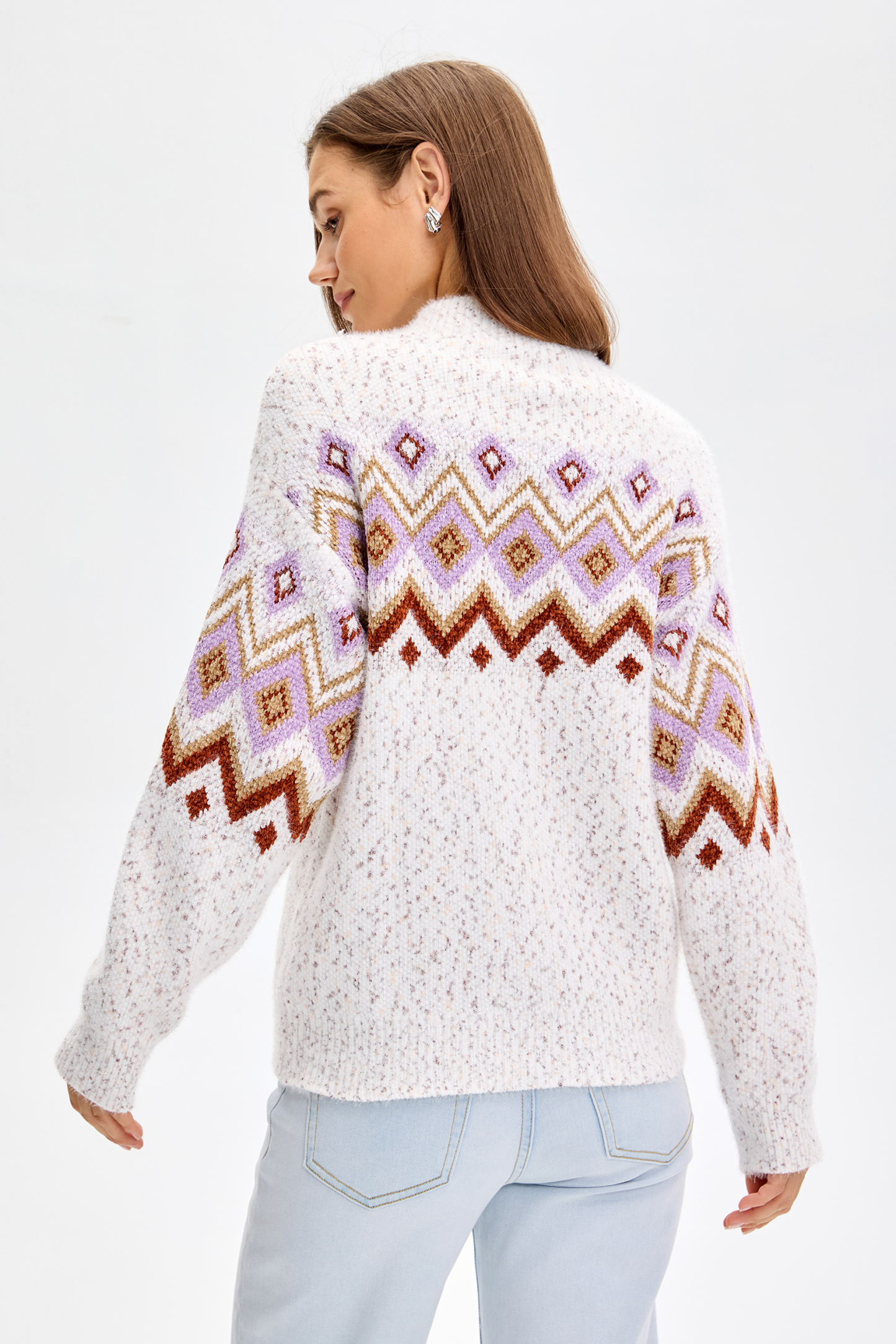  Vessira Womenswear Crewneck Fitted Grey with Crewneck Design & Long Sleeves