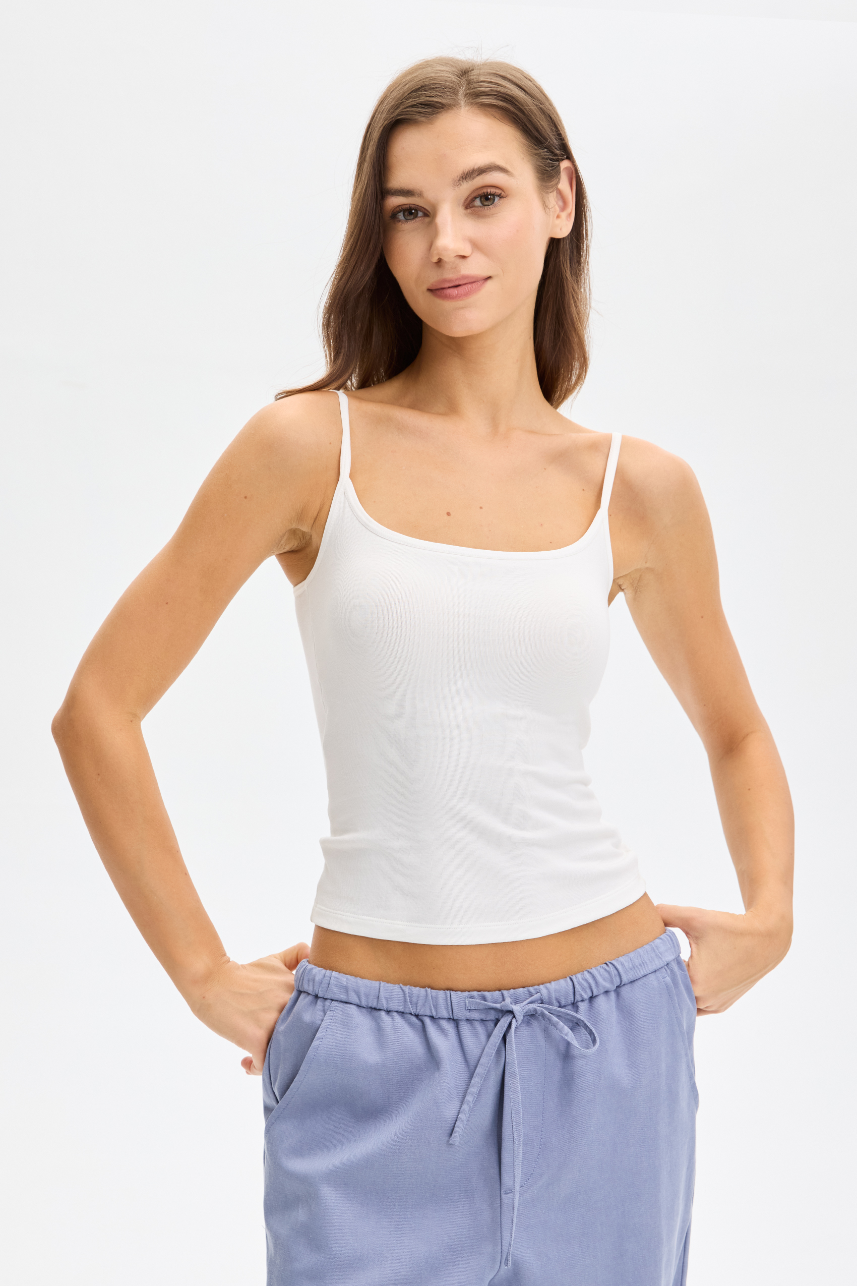 Vessira Women's Top with Supportive Bra Pads Womenswear Elegant