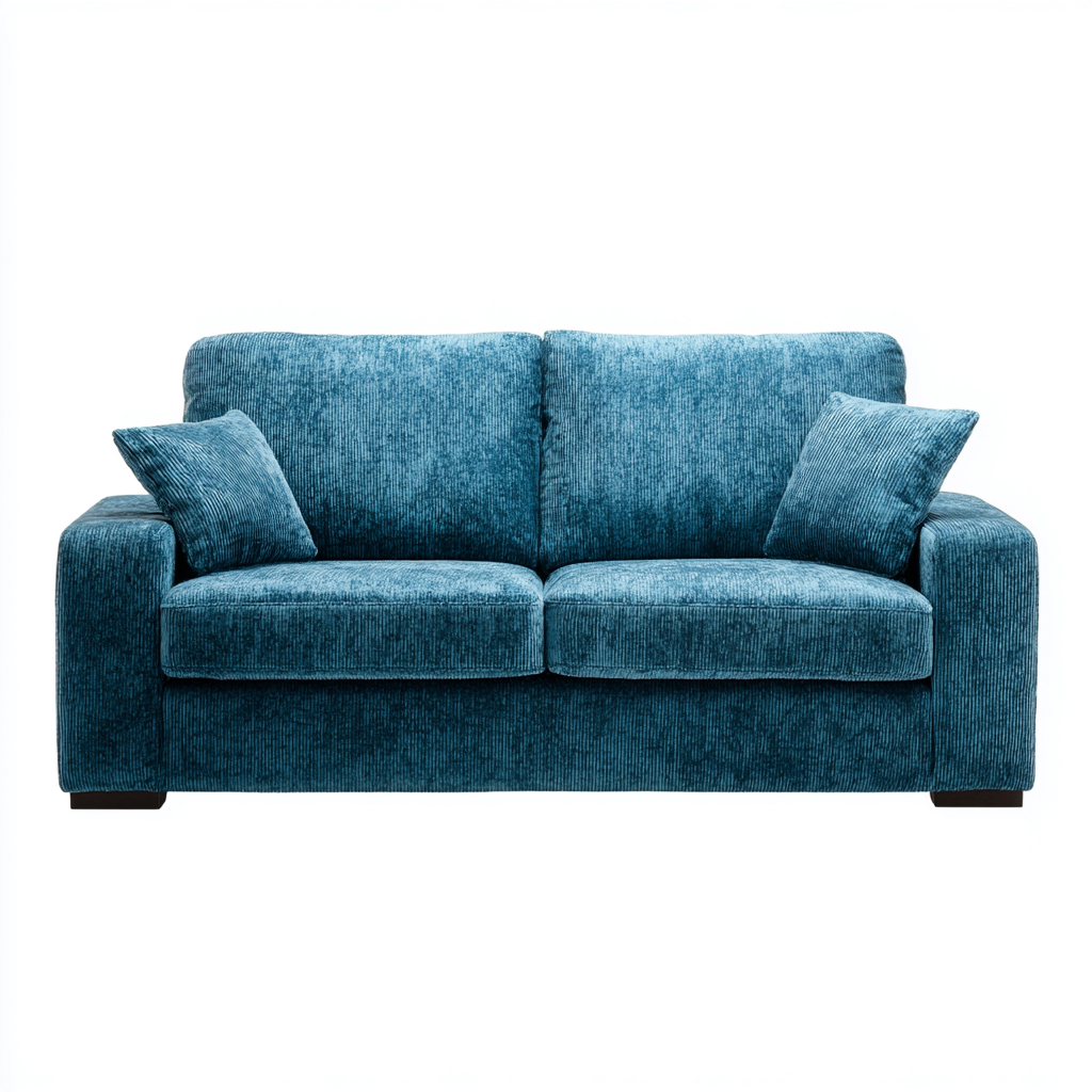 Sofa in gerader Form Stoff 190x95x85 cm - Blau - Modernes Design