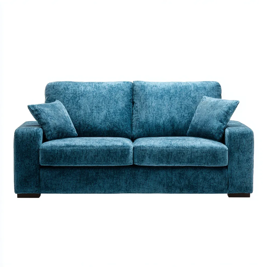 Sofa in gerader Form Stoff 190x95x85 cm - Blau - Modernes Design