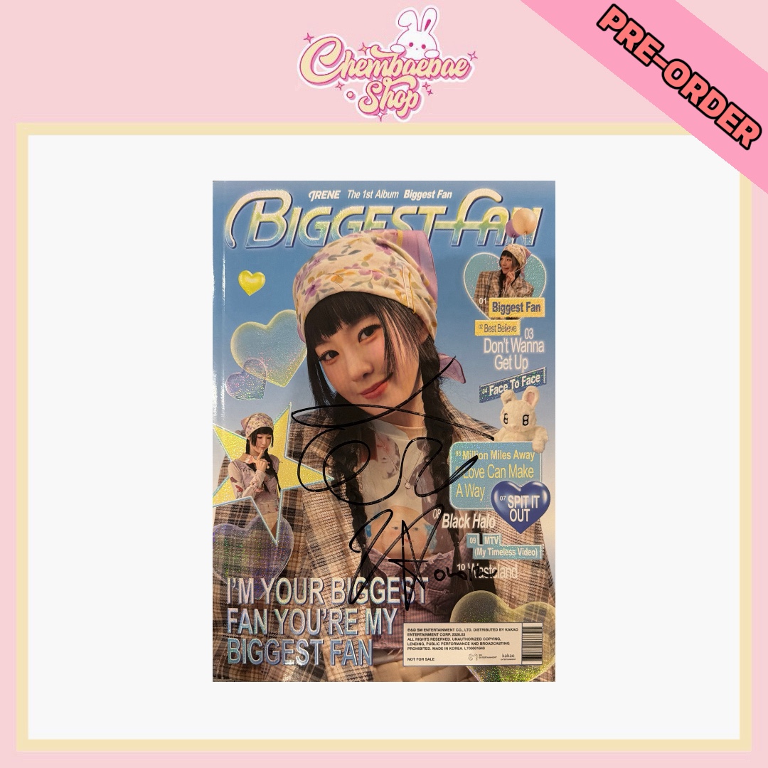 ⚠️No Refunds⚠️IRENE The 1st Album <Biggest Fan> Signed Album