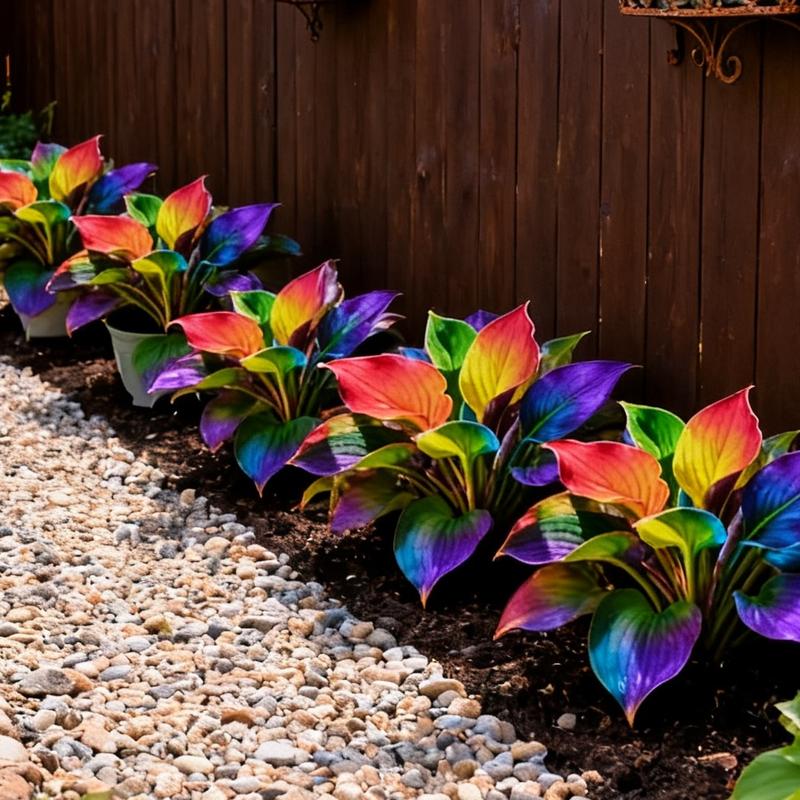 Symphony Hostas – Rare Multicolor Perennial for Shaded Gardens & Yards (Non-GMO, Zones 2-11 Grown)