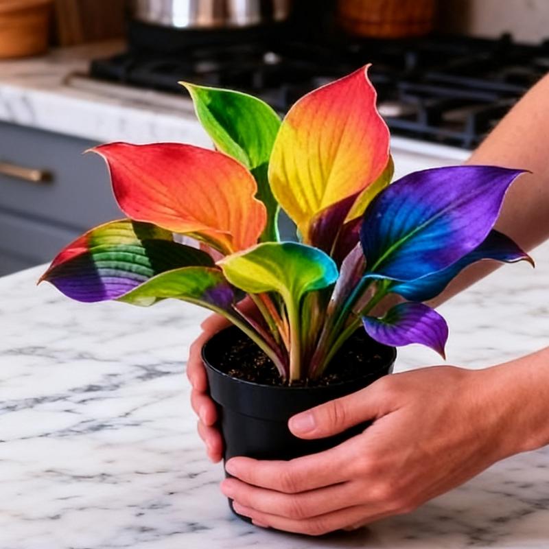 Symphony Hostas – Rare Multicolor Perennial for Shaded Gardens & Yards (Non-GMO, Zones 2-11 Grown)