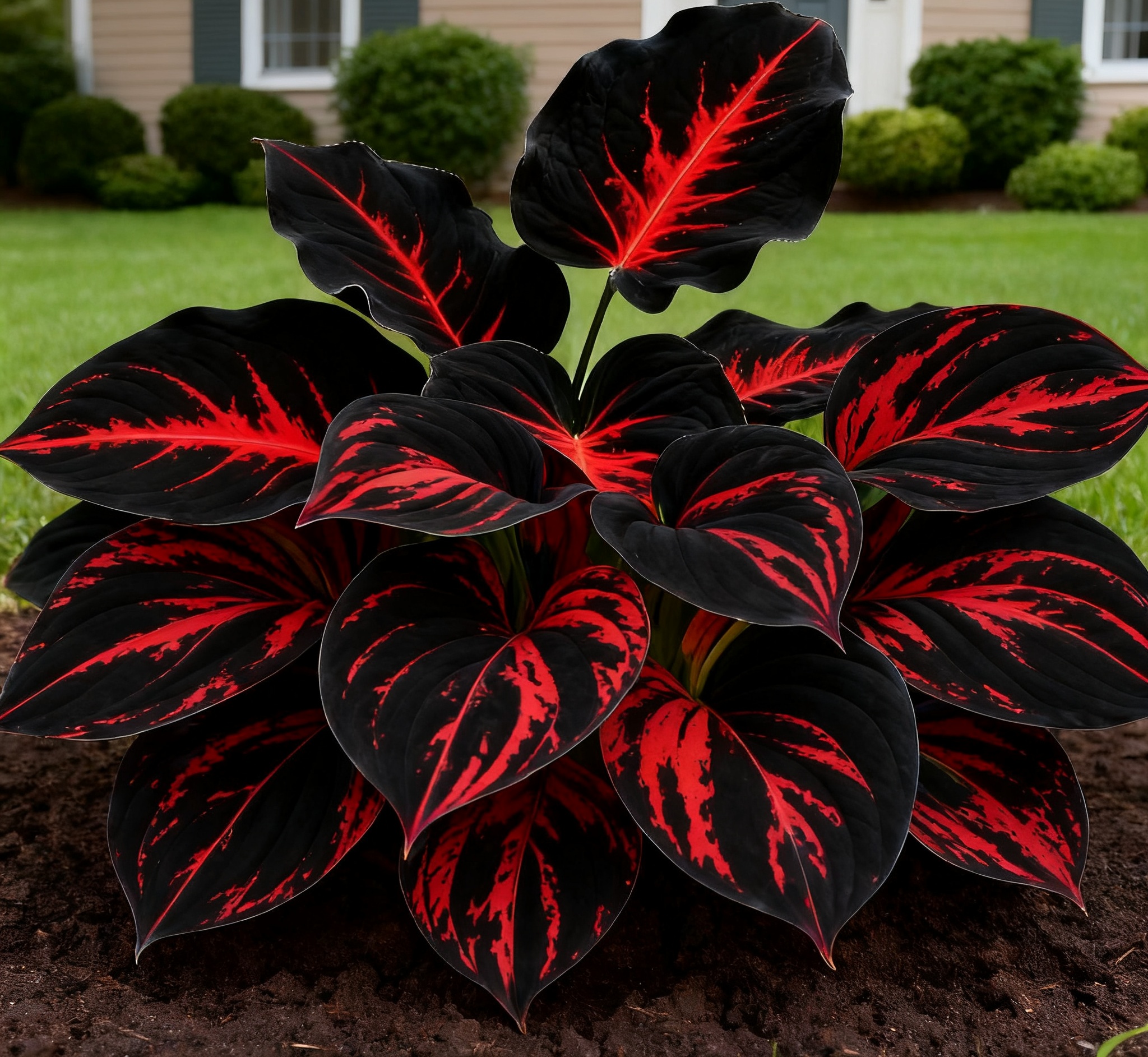 Glow-in-the-Dark Garden Magic: Rare Dark Blue Flame Hostas Seeds