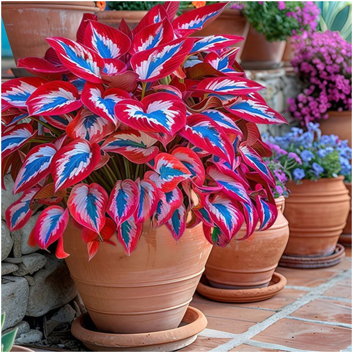 The Enchanting Hosta - Purple and Red