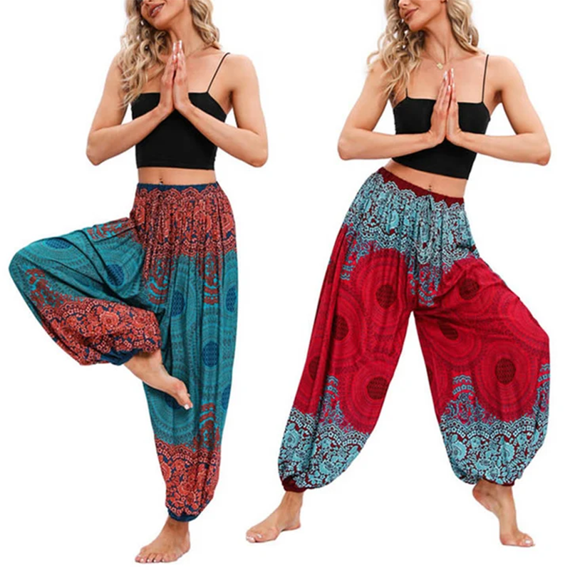  Loose Circle-shaped Flowers Pattern Harem