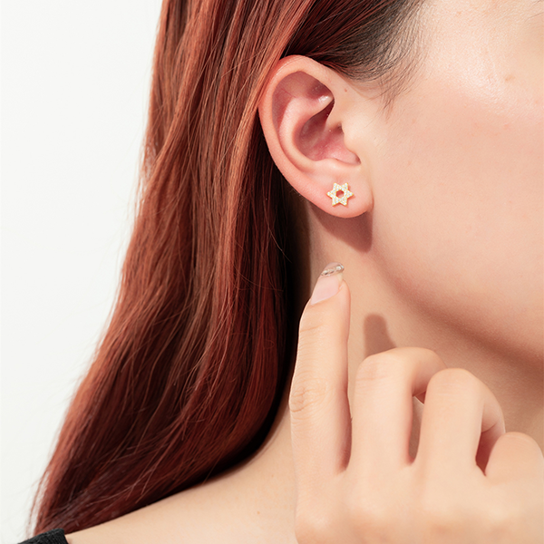 Star of David Stud Earrings