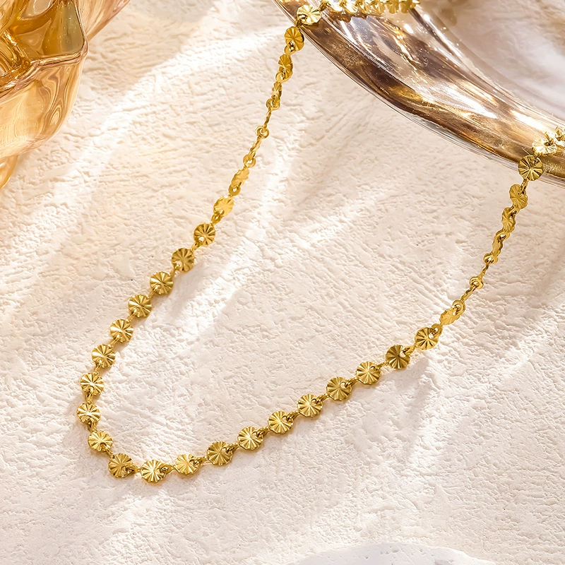 Frost Glitter Flake Necklace