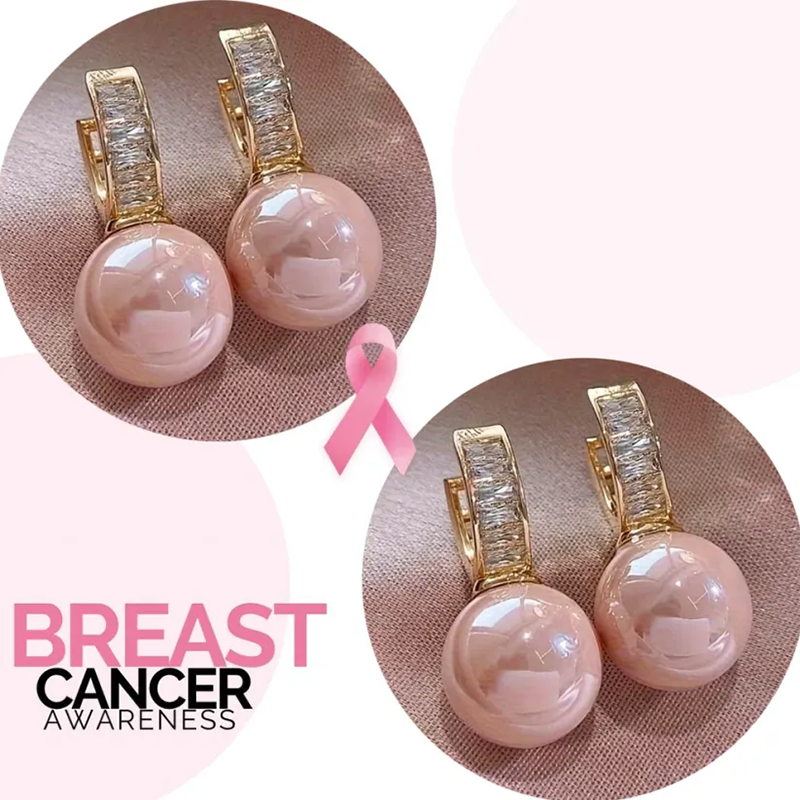 Support Breast Cancer Awareness | Hope Pearl Drop Earrings | Buy 1 Get 1 Free Today