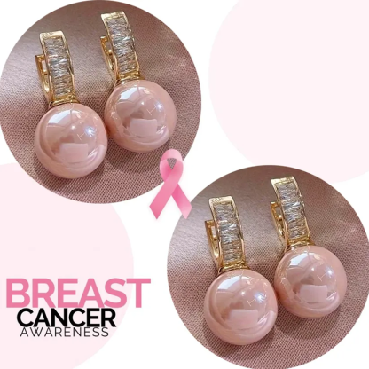Support Breast Cancer Awareness | Hope Pearl Drop Earrings | Buy 1 Get 1 Free Today