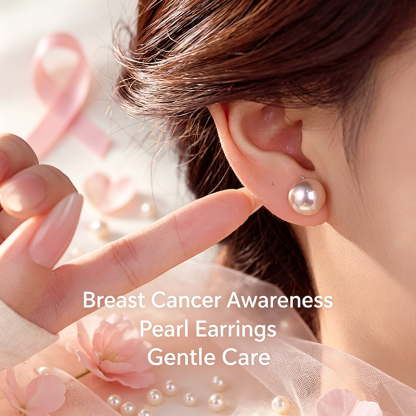 Support Breast Cancer Awareness | Freshwater Pearl Earrings | Buy 1 Get 1 Free Today