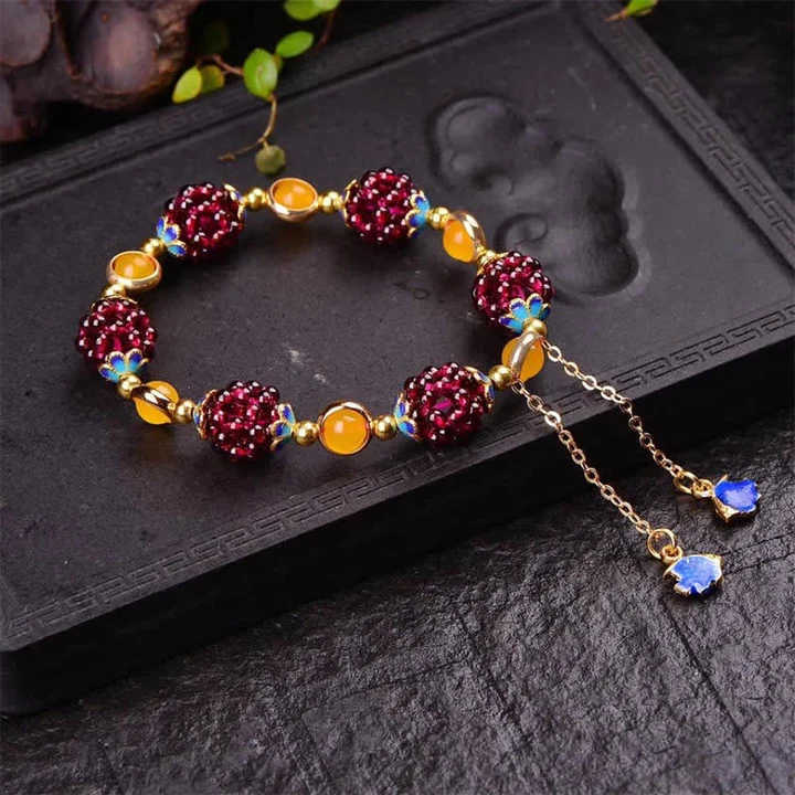 Boho Garnet Calm Bracelet